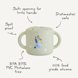 Bluey & Mushi Silicone Snack Cup || Bluey & Ivory
