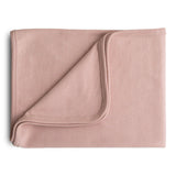 Ribbed Baby Blanket || Blush