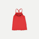 Polka-Dot Muslin Top || Pink Ruby