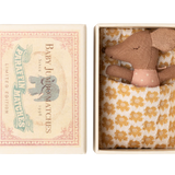Sleepy Wakey Baby Mouse in Matchbox || Rose