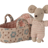 Baby Mouse in Carry Cot || Rose