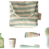 Mouse Tooth Brush Set in Bag || Blue Stripe
