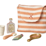 Mouse Toothbrush Set in Bag || Coral Stripe