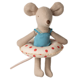 Little Sister Beach Mouse with Float || Red Dots
