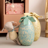 Small Easter Egg with Micro Lamb || Dusty Mint