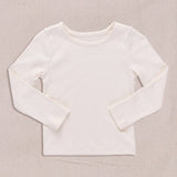Seesaw Long Sleeve Rib T-Shirt || Cream