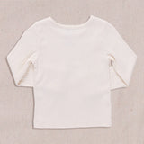 Seesaw Long Sleeve Rib T-Shirt || Cream