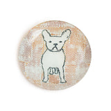 Round Decoupage Plate || Frenchie