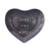 Love You Madly || Small Heart, Decoupage Plate