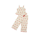 Rib Pant Set || Cherry Crush