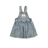 Patchwork Overalls Dress || Denim