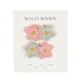 Crochet Clip Set || Multicolor Flower