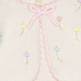 Embroidered Bolero || Pink & Natural
