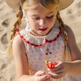 Crochet Collar Dress || Red Dot Cherry