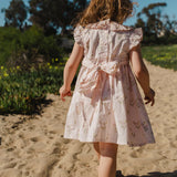 Smock Flutter Dress || Dancing Tulips