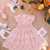 Smock Flutter Dress || Dancing Tulips