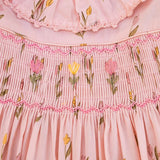 Smock Flutter Dress || Dancing Tulips