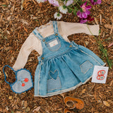 Patchwork Overalls Dress || Denim