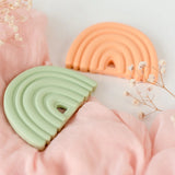 Silicone Rainbow Teether || Mint