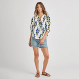 Women's Indira Top || Navy Buttercup Floral