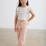 Twill Flared Pants || Pink