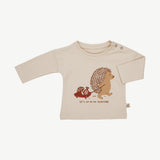 Long Sleeve T-Shirt || Beige, Woodland Hedgies