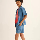 Forest Chambray Denim Shirt || Blue