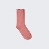 Frill Socks Girl Jacquard Warm Touch Socks