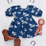 Girls Katya Dress || Wild Horses