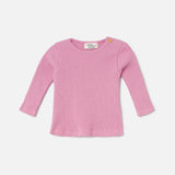 Soft Rib Baby Sweater || Pink