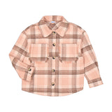 Checked Overshirt || Pink