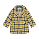 Plaid Coat || Gold & Moss