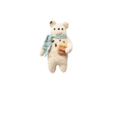 Embroidered Honey Bear || Natural