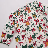 Girls Jaipur Dress || Christmas Bows & Bells