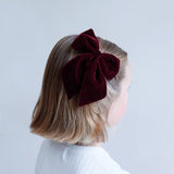 Agnes oversize bow pack - burgundy