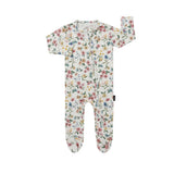 Footed Zipper Sleeper || Spring Meadows