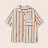 Iro Striped Cotton Shirt || Ivory
