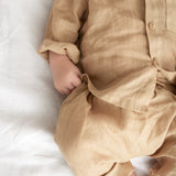 Linen Baby Shirt || Linen Blue