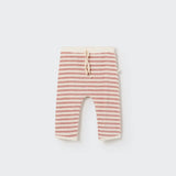 Organic Baby Pants || Rose Toweling Stripes