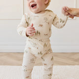 Organic Cotton Everyday Legging || Pine Forest Friends