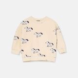 Soft Fleece Baby Sweatshirt || Pink, Horses