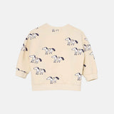 Soft Fleece Baby Sweatshirt || Pink, Horses