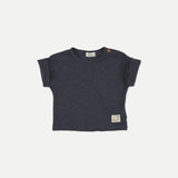 Slub Basic Baby T-Shirt || Navy