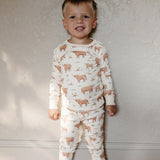Kids Organic PJ Set || Highland Cow