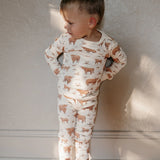 Kids Organic PJ Set || Highland Cow