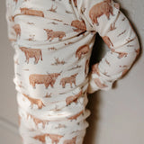 Kids Organic PJ Set || Highland Cow