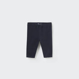 Soft Plush Capri Baby Leggings || Navy