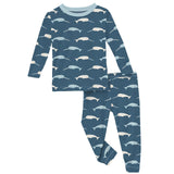 Long Sleeve Pajama Set || Deep Sea Narwhal