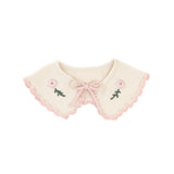 Embroidered Collar || Natural & Pink