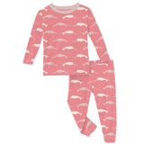 Long Sleeve Pajama Set || Strawberry Narwhal